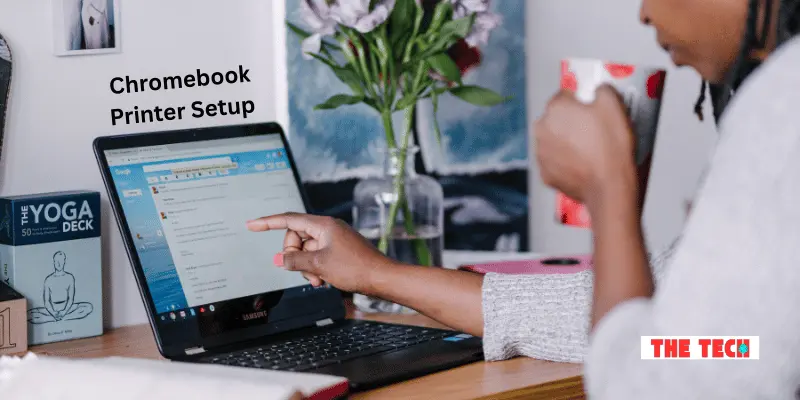 A Girl Working on Chromebook Printer Setup