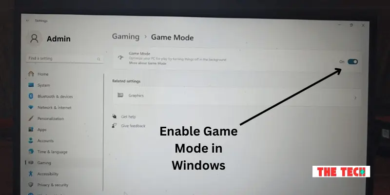 Enable Game Mode in Windows